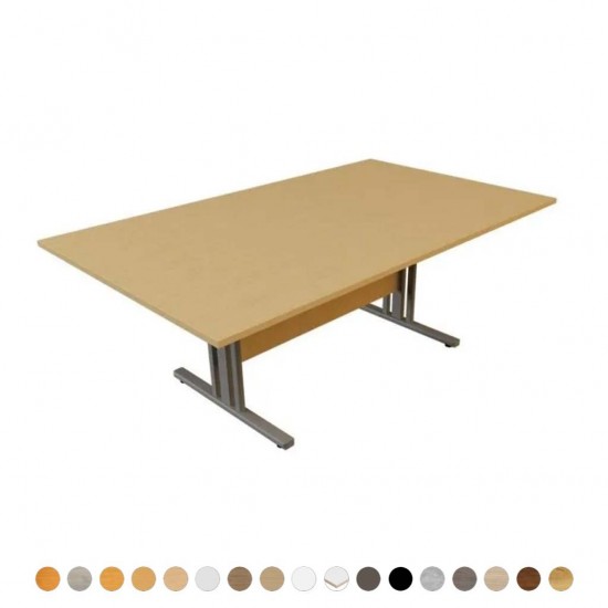 GIOVANNI Quality Boardroom Meeting Table, Oval, D-End or Boat Shaped