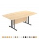 GIOVANNI Quality Boardroom Meeting Table, Oval, D-End or Boat Shaped