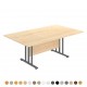GIOVANNI Quality Boardroom Meeting Table, Oval, D-End or Boat Shaped