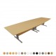 GIOVANNI Quality Boardroom Meeting Table, Oval, D-End or Boat Shaped