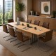 GIOVANNI Quality Boardroom Meeting Table, Oval, D-End or Boat Shaped