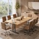 GIOVANNI Quality Boardroom Meeting Table, Oval, D-End or Boat Shaped