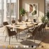 Giovanni I-Frame Rectangular High Quality Boardroom Meeting Table
