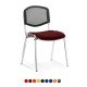 ISO ERGO MESH Stackable Conference Meeting Room Chairs with Bespoke Colour Seat