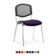 ISO ERGO MESH Stackable Conference Meeting Room Chairs with Bespoke Colour Seat