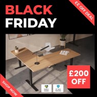 RISE 3 Premium Electric Height Adjustable Corner Standing Desk, 1800x1600mm RISE 3 Premium Electric Height Adjustable Corner Standing Desk, 1800x1600mm