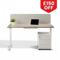 RISE 2 Premium Dual Motor Height Adjustable Electric Stand Up Desk, 1400mm