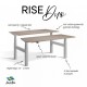 Back-to-Back Standing Desk – Rise Duo Height Adjustable Bench Desk