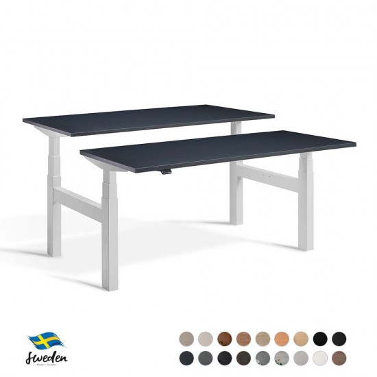 Back-to-Back Standing Desk – Rise Duo Height Adjustable Bench Desk
