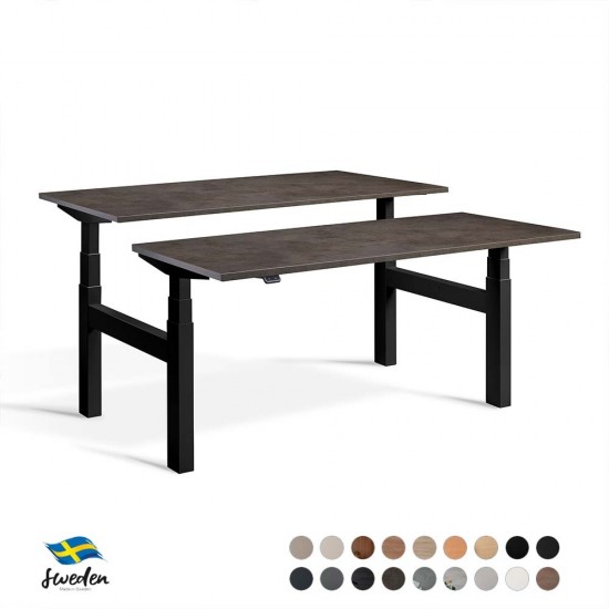 Back-to-Back Standing Desk – Rise Duo Height Adjustable Bench Desk