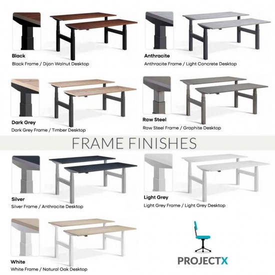 Back-to-Back Standing Desk – Rise Duo Height Adjustable Bench Desk