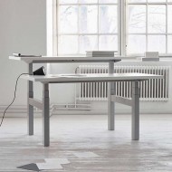 RISE DUPLO 2 Person Back-To-Back Electric Sit Stand Height Adjustable Desks, 1600mm RISE DUPLO 2 Person Back-To-Back Electric Sit Stand Height Adjustable Desks, 1600mm