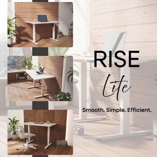 Rise Lite Height Adjustable Standing Desk UK – Compact Home Office Sit-Stand Desk Rise Lite Height Adjustable Standing Desk UK – Compact Home Office Sit-Stand Desk