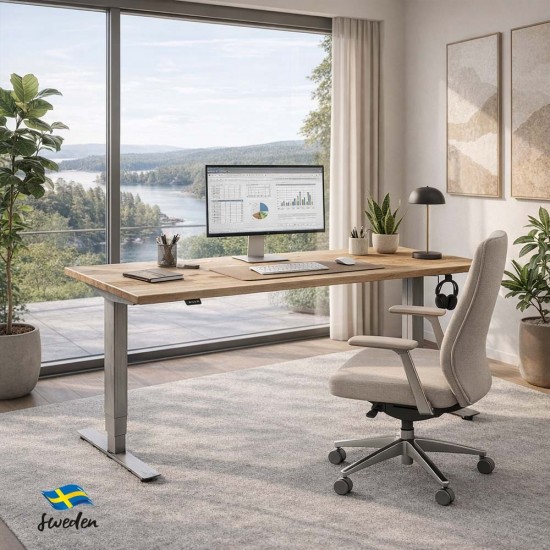 RISE 2 Dual Motor Height Adjustable Electric Stand Up Desk, 1400mm