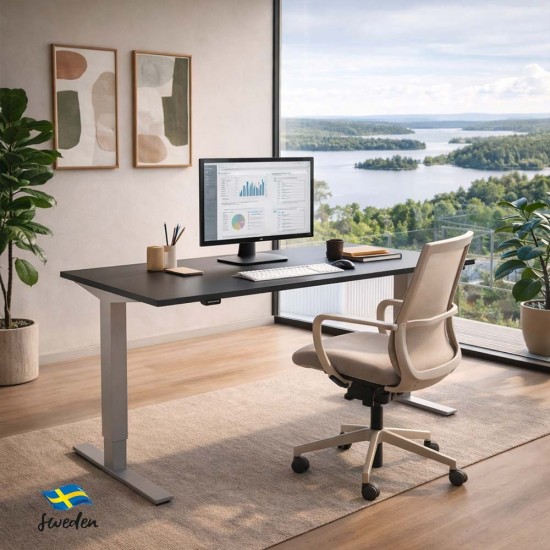RISE 2 Dual Motor Height Adjustable Electric Stand Up Desk, 1400mm