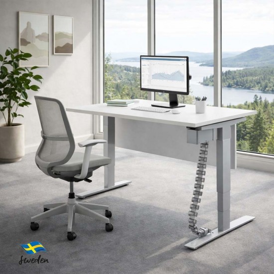 RISE 2 Dual Motor Height Adjustable Electric Stand Up Desk, 1400mm