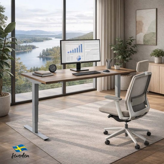 RISE 2 Dual Motor Height Adjustable Electric Stand Up Desk, 1400mm