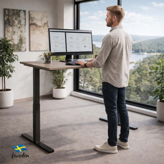 RISE 2 Dual Motor Height Adjustable Electric Stand Up Desk, 1400mm