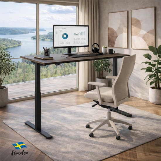 RISE 2 Dual Motor Height Adjustable Electric Stand Up Desk, 1400mm