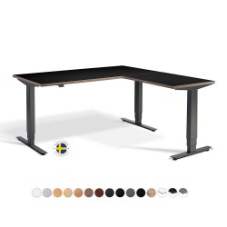 RISE 3 Electric Sit Stand Height Adjustable Corner Desk, 1600x1600mm RISE 3 Electric Sit Stand Height Adjustable Corner Desk, 1600x1600mm