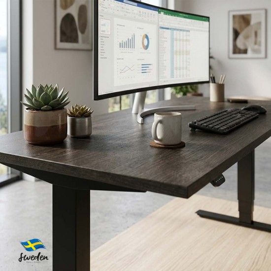 RISE 2 Dual Motor Height Adjustable Electric Stand Up Desk, 1400mm