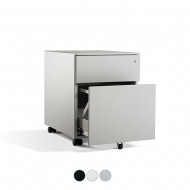 LAGRA 2 Drawer Steel Mobile Office Storage Pedestal LAGRA 2 Drawer Steel Mobile Office Storage Pedestal