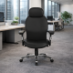 GRANIT 24 Hour Black PU Leather Multi-Function Ergonomic Office Chair with Headrest