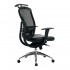 ARLANDA (CH) High Back Leather Mesh Office Chair with Coathanger