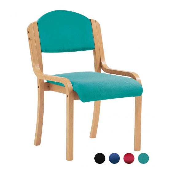 BENTWOOD Wood Frame Stackable Reception/ Meeting Room Chairs no arms
