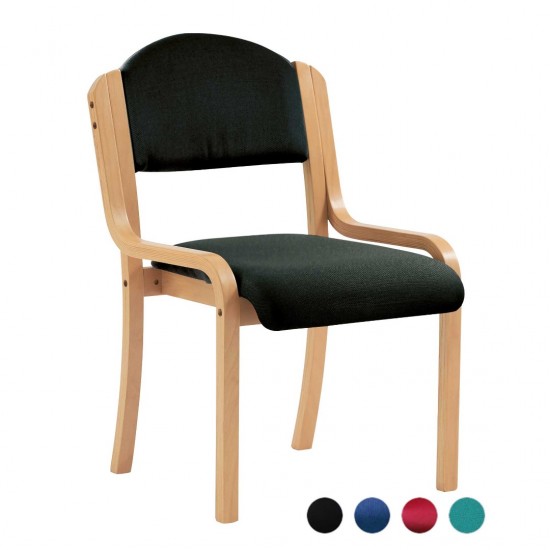 BENTWOOD Wood Frame Stackable Reception/ Meeting Room Chairs no arms