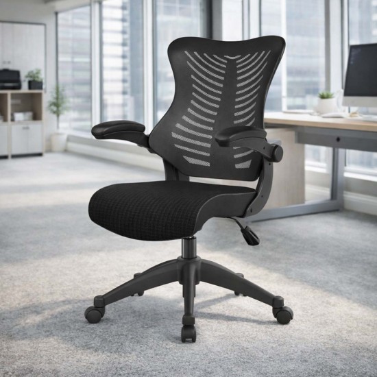 BJORN Mesh High Back Executive Office Chair with Foldaway Arms