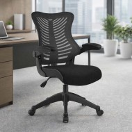 BJORN Mesh High Back Executive Office Chair with Foldaway Arms