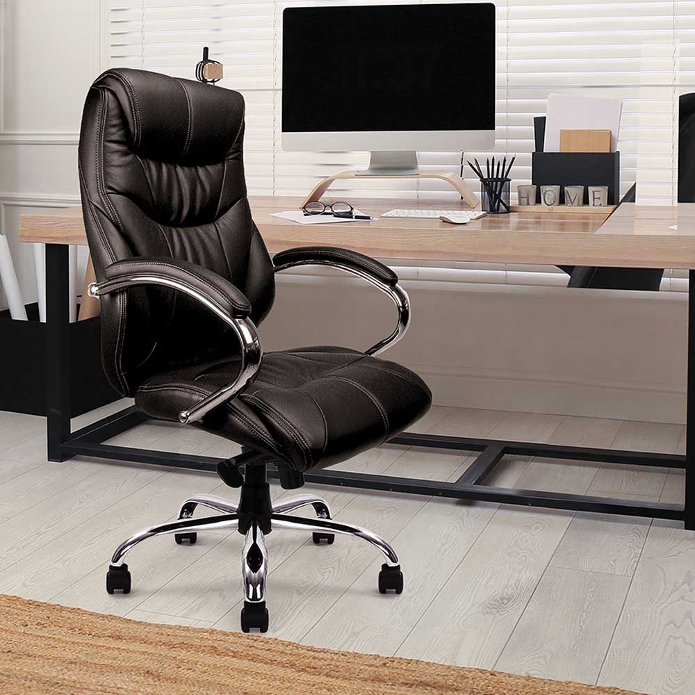 DURBAN (Black) Soft Feel Leather Executive Office Chairs ET617KTAG/LBK