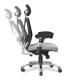 GRANIT 24 Hour Black Mesh with Grey Seat Multi-Function Ergonomic Office Chair with Headrest