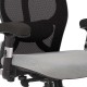 GRANIT 24 Hour Black Mesh with Grey Seat Multi-Function Ergonomic Office Chair with Headrest