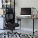 GRANIT 24 Hour Black Mesh Multi-Function Ergonomic Office Chair with Headrest
