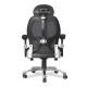 GRANIT 24 Hour Black Mesh Multi-Function Ergonomic Office Chair with Headrest