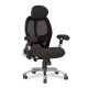 GRANIT 24 Hour Black Mesh Multi-Function Ergonomic Office Chair with Headrest