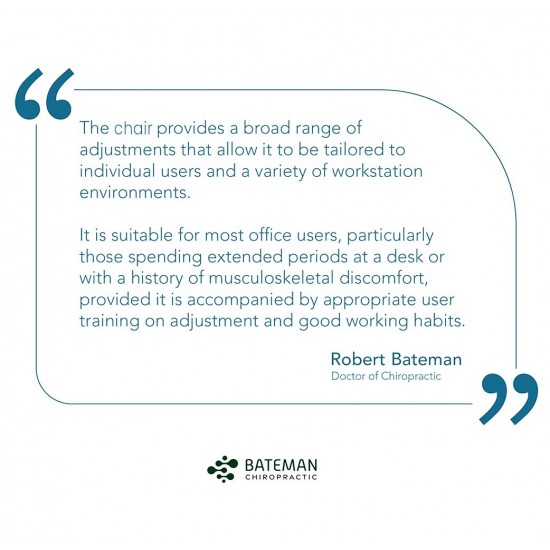 GRANIT 24 Hour Black PU Leather Multi-Function Ergonomic Office Chair with Headrest