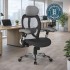 GRANIT 24 Hour Grey Mesh with Black Seat Multi-Function Ergonomic Office Chair with Headrest