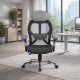 GRANIT 24 Hour Grey Mesh with Black Seat Multi-Function Ergonomic Office Chair with Headrest