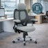 GRANIT 24 Hour Grey Mesh Multi-Function Ergonomic Office Chair with Headrest