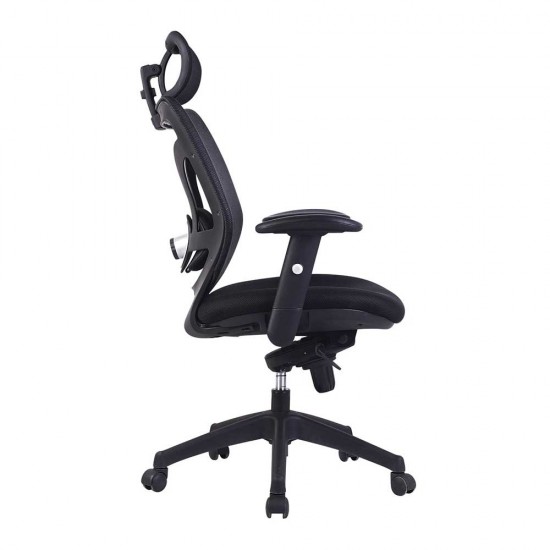 LUND High Back Mesh Ergonomic Office Chairs with Headrest