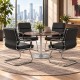 OLSEN Retro Design Leather Office Visitor Boardroom Chair with Cantilever Base OLSEN Retro Design Leather Office Visitor Boardroom Chair with Cantilever Base