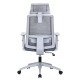 GRANIT 24 Hour Grey Mesh Multi-Function Ergonomic Office Chair with Headrest