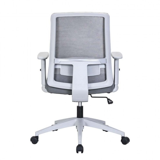 GRANIT 24 Hour Grey Mesh Multi-Function Ergonomic Office Chair with Headrest