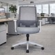 GRANIT 24 Hour Grey Mesh Multi-Function Ergonomic Office Chair with Headrest