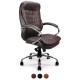 STRAND Brown High Back Leather Executive Office Chairs