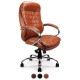 STRAND Brown High Back Leather Executive Office Chairs