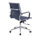 AREZZO Contemporary Design Black, white, Grey Leather Office Chair with chrome base